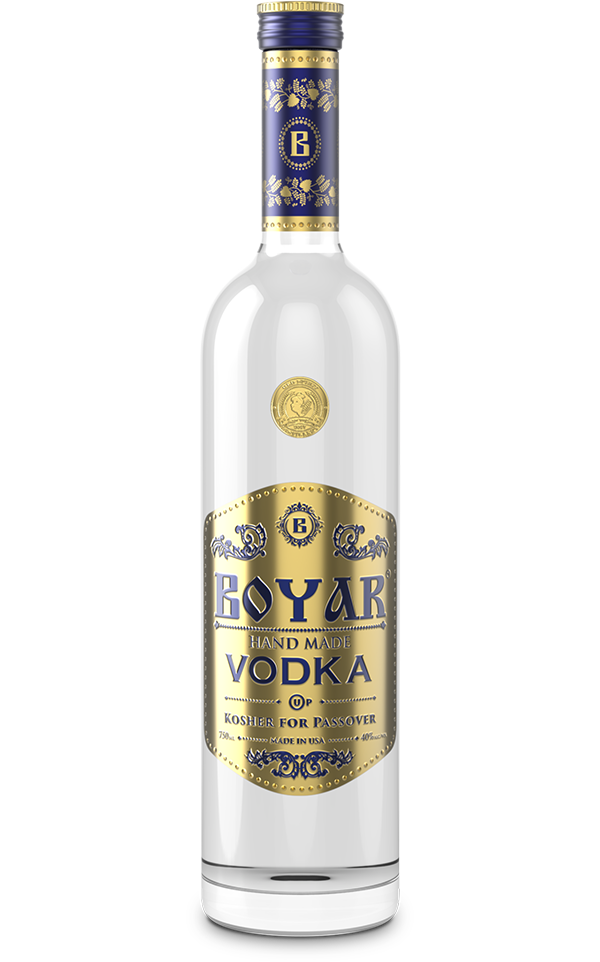 Boyar Organic Vodka, Kosher for Passover Old Spirit Distillery